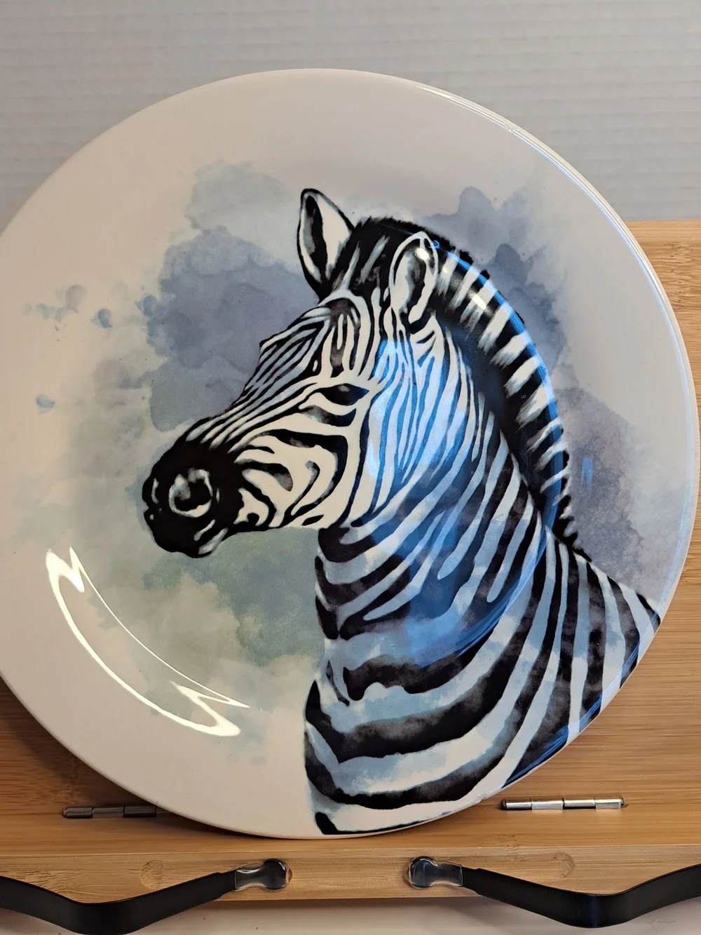 Pier 1 Ironstone Zebra Plate from the African Safari Collection 9